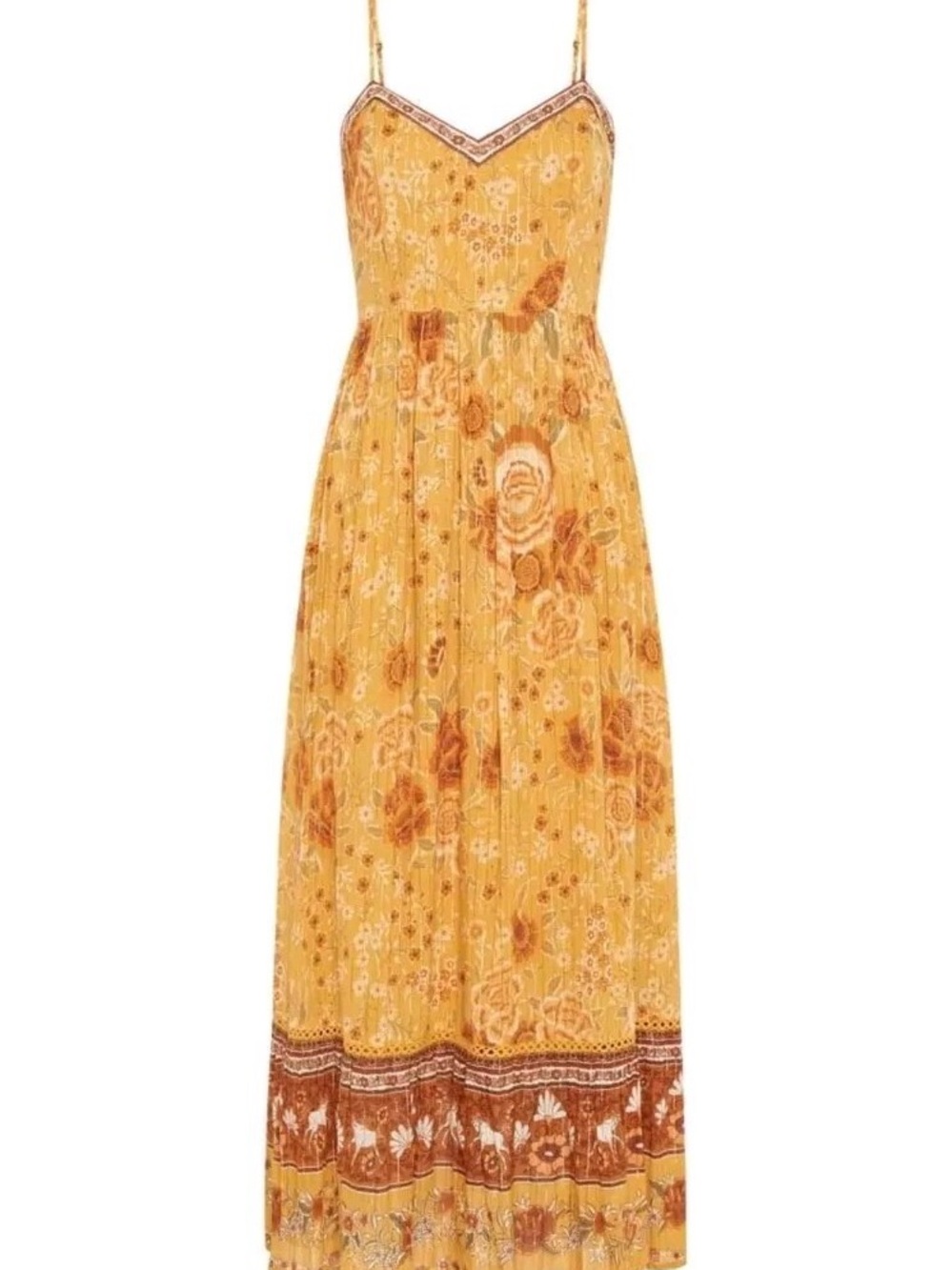 Spell by Bryon Bay Mystic Strappy Maxi Dress in Sunflower